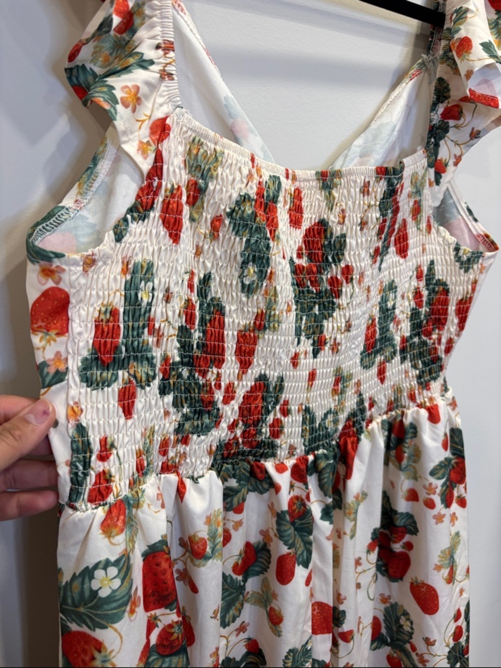 Flowy Strawberry Sundress Size XL - Picture 8 of 10
